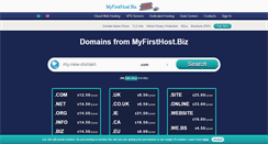 Desktop Screenshot of myfirsthost.biz