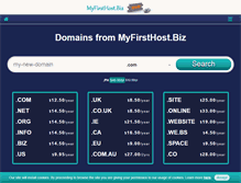 Tablet Screenshot of myfirsthost.biz